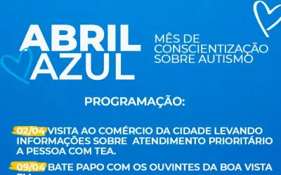 Prefeitura de Boa Vista do Tupim inicia ações em celebração ao mês de conscientização sobre autismo